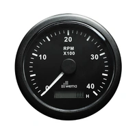 WEMA Turteller m/Timeteller 0 - 4000 rpm Sort